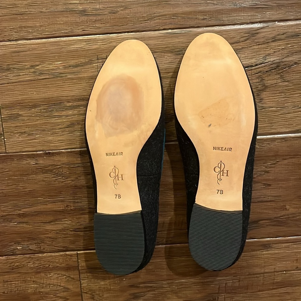 Cole Haan Nike Sabrina Women’s Charcoal Wool Driving Suede Trim Loafers 7 - Picture 6 of 6